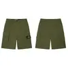 Pantalones Cortos Deportivos Casuales Sueltos de Cinco Puntos para Hombre con Logo Lateral de Brújula Multibolsillos Estilo Americano de Piedra Transfronteriza