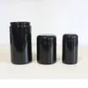 30.60.100.200.500ml Pote de Porcelana Preta com Cânhamo Frasco de Vidro Violeta Anti-UV Tampa de Baquelite