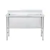 Fregadero Descongelador de Acero Inoxidable 304 Fregadero de Cocina Fregadero Grande Individual Cubeta para Lavar Platos Cubeta para Lavar Verduras para Restaurante y Cafetería, Versión Profundizada