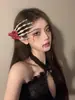 Faixa de Cabeça Halloween Esqueleto Vento Sombrio Acessórios de Cabelo Cosplay Lolita Morto-Vivo Vampiro Faixa de Cabeça de Renda