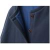 Cárdigan informal holgado de cuello redondo para mujer, estilo harén, con forro polar, color azul violáceo, para invierno