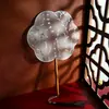 Nuevo Abanico Tuan de Mango Largo Antiguo Bronceado Tuan Fan Bordado Tuan Fan Abanico de Novia Boda Estilo Chino Seda de Imitación