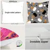 Nueva Funda de Almohada de Halloween Lino Estampado Cojín Lumbar Funda de Cojín Productos para el Hogar Transfronterizos Funda de Almohada Amazon Venta al por Mayor