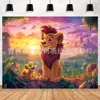 Directo de fábrica El Rey León Simba Mufasana Nuevo Arreglo de Fiesta Cumpleaños Cálido Foto Infantil