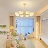 Lustre para Sala de Estar Luz Principal Moderno Simples Atmosférico Francês Creme Abóbora Nuvem Quarto 2025 Novo Iluminação Zhongshan