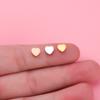 Acero Inoxidable Espejo Accesorios para Joyería Corazón Cilíndrico Redondo Cuentas Triangulares Agujero de 4 mm Agujero Grande Cuentas Colgante DIY