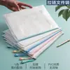 Bolsa Transparente Impermeável para Documentos Bolsa de Arquivo A4 de Malha Espessa Bolsa de Mão para Provas de Estudante Suprimentos de Escritório Atacado