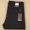 Pantalones Gruesos Cálidos de Otoño e Invierno para Hombre Fibra de Poliéster Cintura Alta Elástica Rectos Sarga Pantalones Casuales de Negocio para Hombre