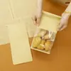 Bolsa para Tostadas de Alambre Ondulado Universal Amarillo Papel Kraft Bolsa de Empaque para Horneado Bolsa para Pan Rebanado Recién Horneado Lotes Pequeños Impresión a Color