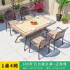 Mesas y Sillas de Aluminio Fundido para Exteriores, Mesas con Azulejos de Mármol, Jardines de Patios de Villas, Calles Comerciales, Hoteles, Bed & Breakfasts, Atracciones Turísticas, Mesas de Proyecto