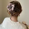 Elegante Horquilla de Flores Grandes para Otoño e Invierno para Mujer Parte Trasera de la Cabeza Clip para Recoger el Cabello en Moño 2022 Nuevo Tocado Clip Mori de Alta Gama