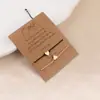 Joias de aço titânio aço inoxidável cruzadas amor dourado corda vermelha tecida à mão ajustável joias para amantes namoradas atacado