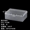 Caja de Empaque Transparente de PP con Tapa abatible para Almacenamiento de Joyería, Caja Cuadrada de Plástico Transparente de PP de Alta Gama al por Mayor