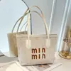 Bolso de mano para mujer, nuevo y moderno bolso tipo cubo con textura tejida y colores contrastantes, bolso de playa, bolso de hombro