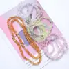 Contas de Vidro Cristal com Laço 14mm Furo Reto Acessórios de Cabelo Artesanais DIY Materiais para Miçangas Acessórios de Joias