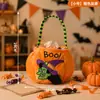 Bolsa de doces de Halloween, balde de abóbora, brinquedo, fantasia infantil, decoração de presente, adereços de decoração para fotos