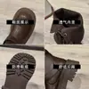 Botas de Suela Gruesa para Mujer con Hebilla de Cinturón 2025 Estilo Británico Botines para Otoño e Invierno Botas de Estilo Nuevo con Forro de Felpa para Aumentar la Altura