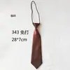 Venta al por mayor de fábrica, corbata pequeña de color sólido, corta, para mujeres y niños, bonita, decorativa, informal, accesorios de uniforme, jersey