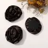 Sentido de Alta Qualidade Vintage Personalidade Couro Rosas Enroladas DIY Feito à Mão Cool Sa Girl Corda de Cabelo Acessórios de Roupa