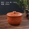 Olla de Cerámica para Sopa y Guiso con Tapa en Agua Snack Hotel Catering Olla para Sopa Estilo Chino Pera Asada Olla para Guisar de Arena Púrpura para el Hogar