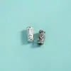 Contas Espaçadoras Peixe Koi Prata Esterlina S925 Peixinho Tubo Reto Contas Soltas Pulseira de Corda Trançada Feita à Mão DIY Acessórios para Pulseira de Cristal