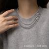 Accesorio de Collar de Perla Gris Versátil Chenmo S925 Plata de Ley para Mujer, Cadena Sencilla de Clavícula de Verano Venta al por Mayor