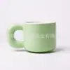 Novo Modelo 0582+0584 Caneca Cerâmica Macaron Gordinha Caneca de Café Atacado Esmalte Colorido Alta Estética Café da Manhã Estilo Simples
