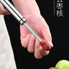 Nuevo Extractor de Semillas de Espino Blanco, Extractor de Semillas de Dátil Rojo, Herramienta Extractor de Semillas de Pera, Extractor de Semillas de Fruta Multifuncional de Acero Inoxidable para el Hogar