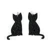 Venta Caliente Transfronteriza Árbol de Navidad Acrílico Gato Negro Aretes Collar Llavero Colgante de Bolsa Accesorios