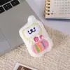 Chaveiro de pelúcia fofo de celular vintage, pingente de cachorro de linha, decoração para bolsa de estudante, acessório de presente, broche
