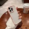 Funda de Teléfono Escudo Mate Agujero Grande para Apple 16promax Tendencia 14 Personalidad 13 Botón Metálico 12