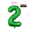Venta Caliente 16 pulgadas Imitación Belleza Globos Digitales Fiesta de Cumpleaños Infantil Decoración de Eventos Arreglo Globos de Película de Aluminio Venta al por Mayor