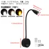 Lâmpada LED Pescoço de Ganso Lâmpada de Leitura Flexível em Forma de Cobra 3W Lâmpada de Parede Flexível de Mangueira para Cabeceira de Hotel Lâmpada de Leitura Pescoço de Ganso Refletor de Mangueira