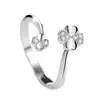 Anillo Mori de Moda Estilo Coreano Anillo de Boda Simple Abierto Anillo Abierto Trébol de la Suerte Amazon Más Vendido Creativo Más Vendido