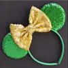 Novo adereço de cabeça para festival irlandês Faixa de cabeça de cor sólida de São Patrício Faixa de cabeça clássica com nó de laço do Mickey