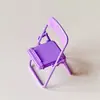 Soporte para teléfono móvil cuidadosamente seleccionado, linda sillita para escritorio, soporte de apoyo para teléfono móvil, pequeño regalo para microempresas y vendedores ambulantes