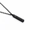 Joyería de Yiwu de Venta Caliente Transfronteriza Puede Ser Grabada Cumpleaños Acero Inoxidable Colgante de Columna de los Deseos Collar Cadena de Ropa Versátil