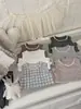 87018 Conjunto de Ropa de Casa para Niñas 2026 Nuevo Estilo Principios de Primavera Conjunto de Dos Piezas de Chaleco y Shorts para Bebé Tejido Transpirable y Absorbente