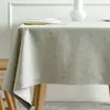 Mantel de Mesa de Algodón y Lino Panya Textile, Impermeable, Resistente al Aceite, Fácil de Cuidar, Lujoso, Gama Alta, Mantel Individual de Mesa de Color Sólido, Mantel de Mesa de Centro de Tela