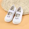 Zapatos de Lona para Niños Zapatos Blancos de Jardín de Niños Zapatos de Interior Zapatos de Baile para Niños y Niñas Zapatos de Gimnasia para Bebés Tenis de Estudiante