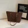 Nova Bolsa Rombus Grande Capacidade Mais Vendida Bolsa Feminina Bolsa Tote Tendência Versátil para o Dia a Dia Bolsa de Ombro Bolsa Saco de Corrente