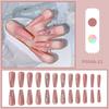 Esmalte de uñas exclusivo transfronterizo Parche de uña postiza de cuadros con pedrería Día de San Valentín ventas directas de fábrica de esmalte de uñas