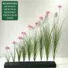Simulação transfronteiriça Lycoris radiata haste única Manjusaka simulação plantas verdes simulação Rain Lily jardinagem doméstica paisagismo decoração suave
