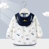 Bata para Bebé, Babero Infantil para Comer, Ropa de Abrigo Otoño e Invierno, Delantal Impermeable de Manga Larga, Alimento Complementario para Bebé, Bolsillo para Arroz, Ropa Protectora de Uso Inverso