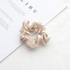 Anillo para el cabello de seda de intestino grueso de cerdo estilo francés, estilo coreano popular en Internet, estilo ins, cuerda para el cabello de niña, elastómero colorido plisado, accesorios para el cabello