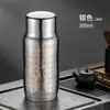 Taza Simple de Titanio Puro Alta Apariencia Portátil Tapa con Ventosa Magnética Mini Taza de Bolsillo Oficina de Negocios Taza de Agua Aislada de Titanio Puro