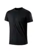 Camiseta de Manga Corta con Cuello Redondo Ajustada para Hombre Verano 2026 Color Sólido Estilo Ropa de Trabajo Camisa Deportiva Publicitaria Delgada