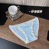 Ropa interior de estilo europeo y americano con abertura alta, sin dejar rastro, de algodón puro elástico grande, entrepierna sin dejar rastro, ropa interior triangular sexy para niñas.