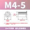 Tuerca remachable hexagonal de acero inoxidable en stock M3M4M5 con orificio pasante SOS-3.5M3/M4/304