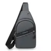 Bolsa de Peito Masculina para Negócios Transfronteiriça Nova Moda Urbana Simples Casual Bolsa de Ombro Grande Capacidade Leve Bolsa Transversal de Viagem